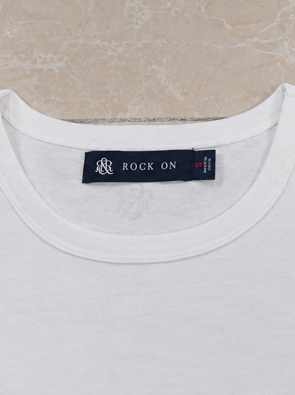 Fitted T-Shirt with Tonal Script Logo Detail