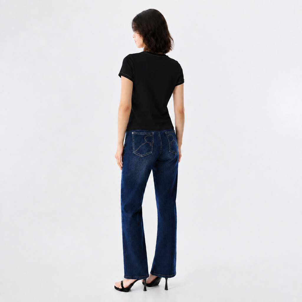 Women's Lace-Up Corset Graphic T-Shirt