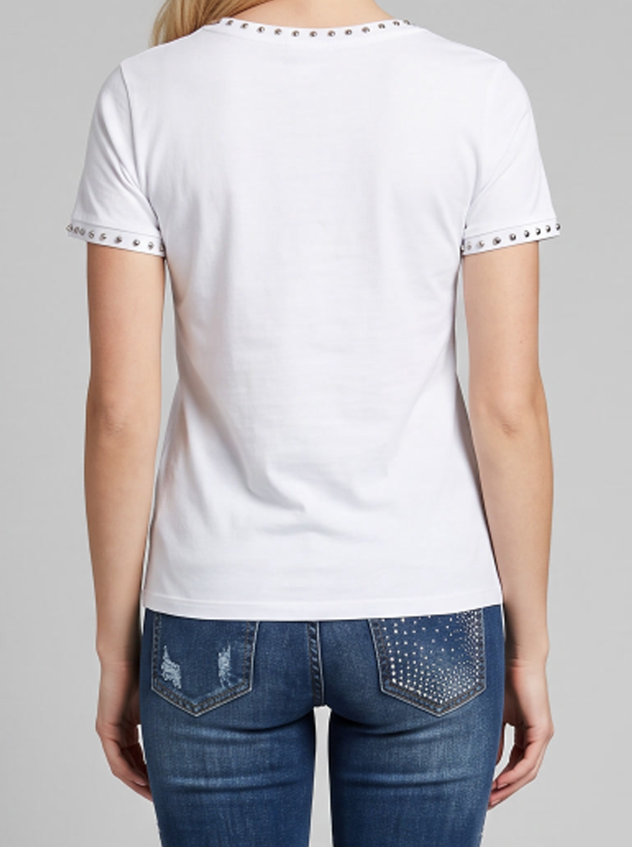 Lace-Up Corset Graphic T-Shirt