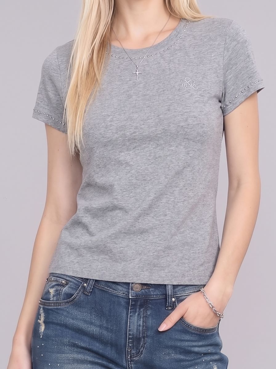 Lace-Up Corset Graphic T-Shirt