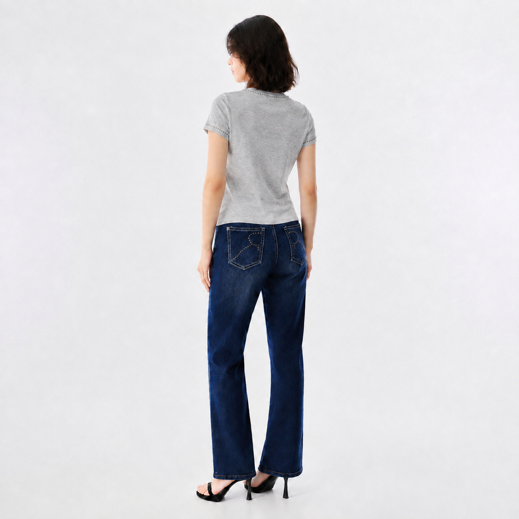 Women's Lace-Up Corset Graphic T-Shirt