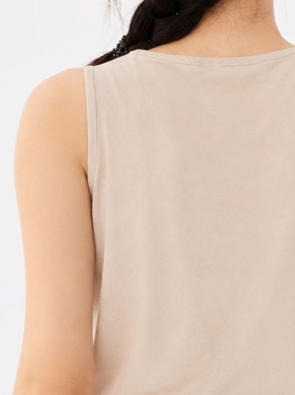 Metallic Gold Foil Cropped Tank Top
