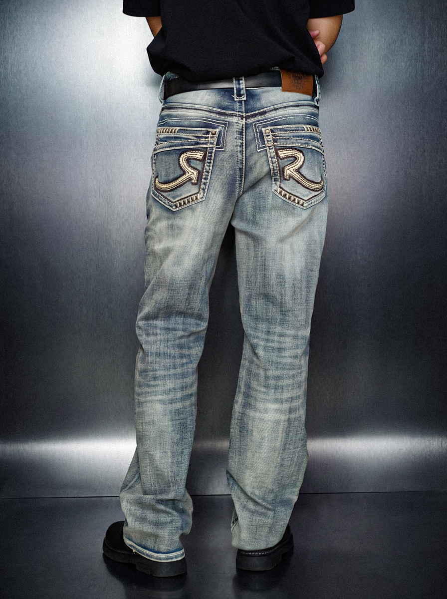 Grady R Stitch Relaxed Straight Jean