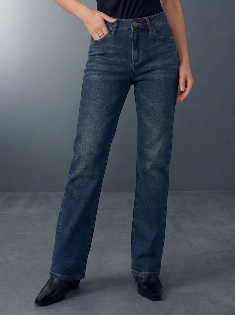 Fever Rhinestone Pocket Bootcut Jean