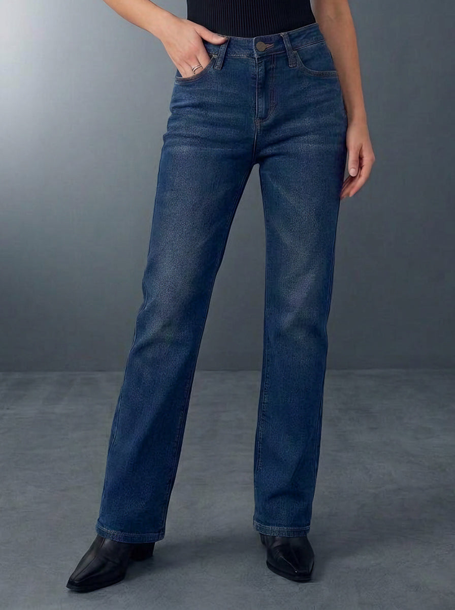 Fever Rhinestone Pocket Bootcut Jean