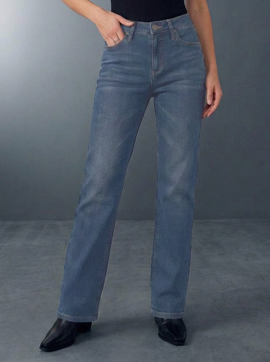 Fever Rhinestone Pocket Bootcut Jean
