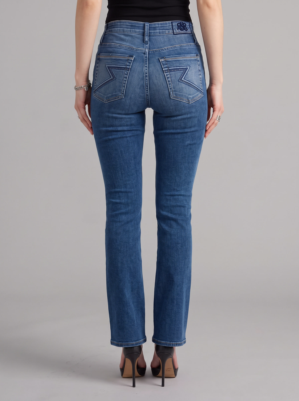Berlin Rhinestone Bolt Skinny Jean