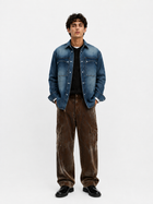 Cade Crackle Wash Wide Leg Jean