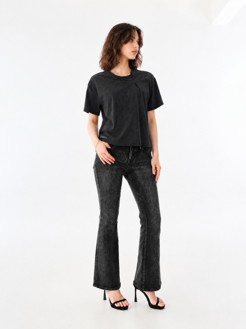 Fever Washed Black Bootcut Jean