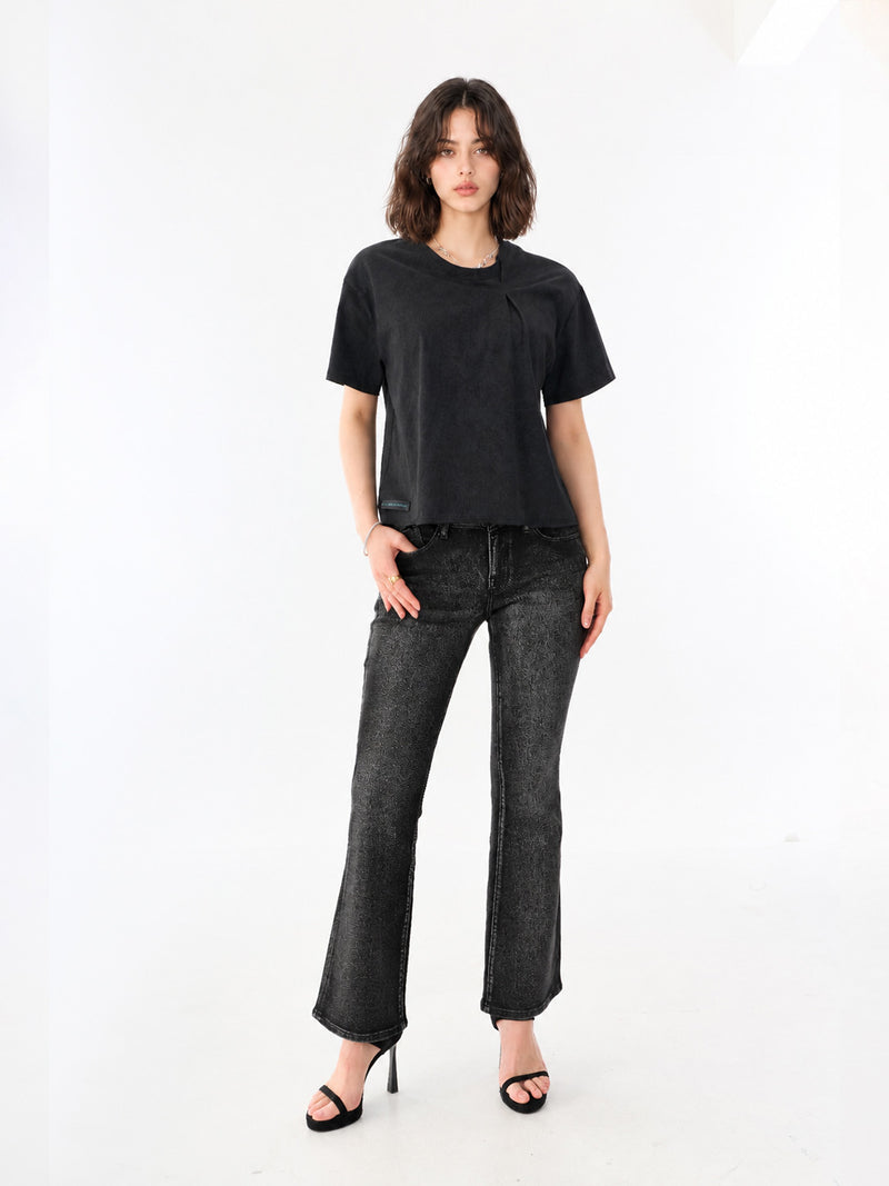Fever Washed Black Bootcut Jean