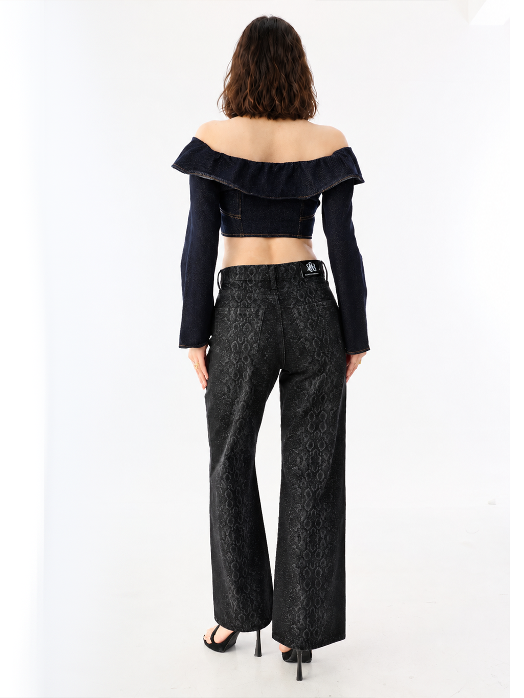 Kaia Allover Leopard Straight Jean