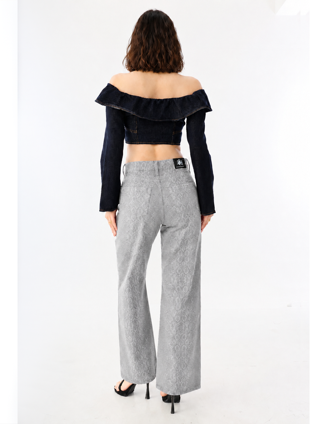 Kaia Allover Leopard Straight Jean