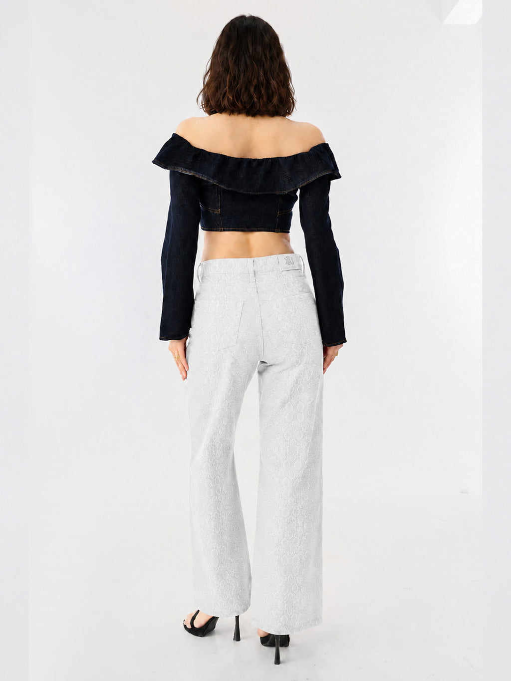 Kaia Allover Leopard Straight Jean