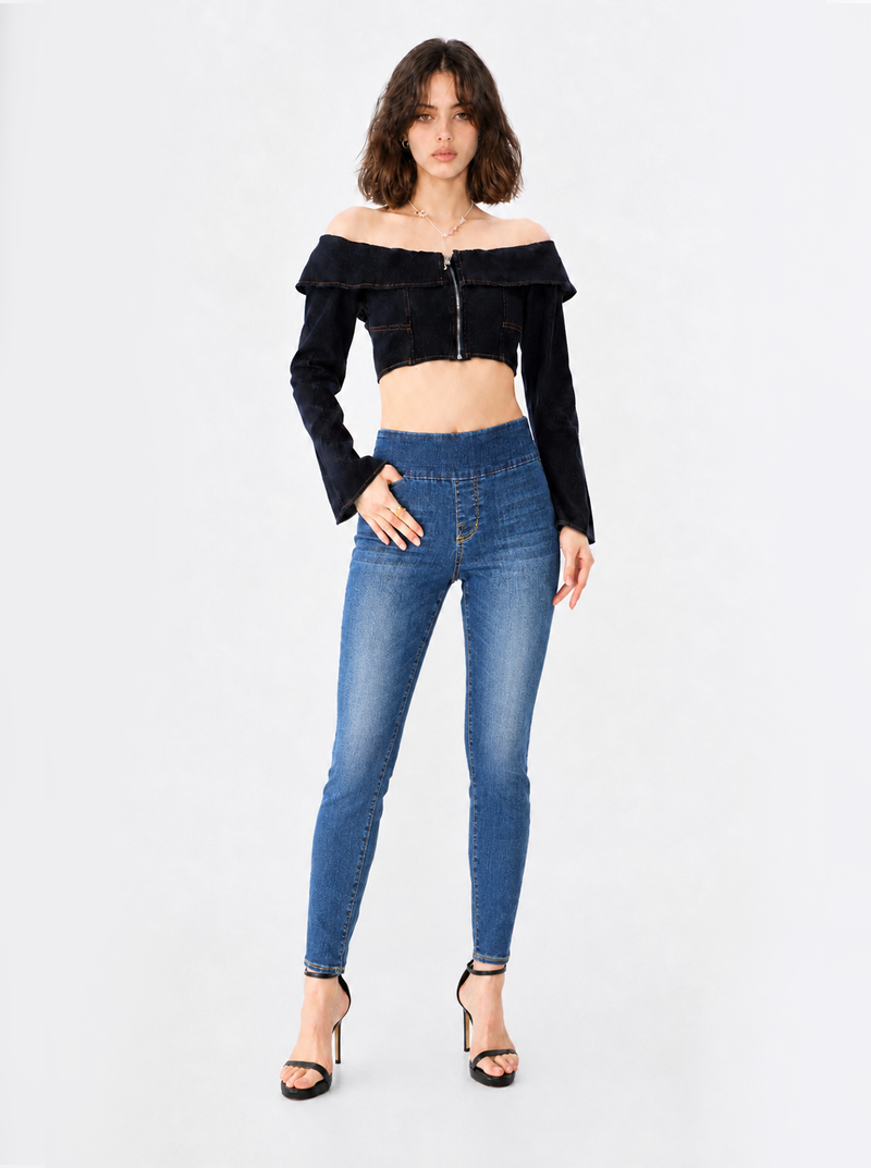 Berlin Fleur-de-Lis Skinny Jean
