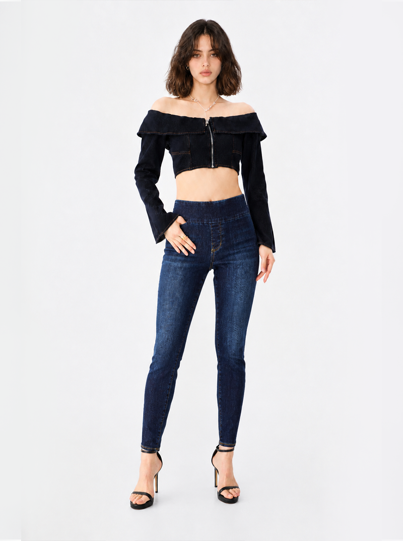 Berlin Fleur-de-Lis Skinny Jean