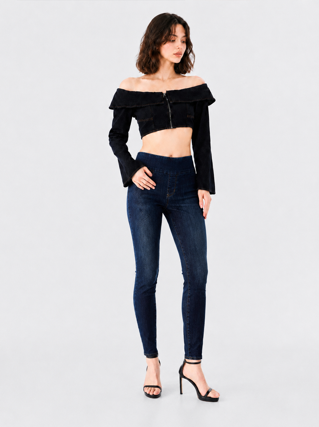 Berlin Fleur-de-Lis Skinny Jean
