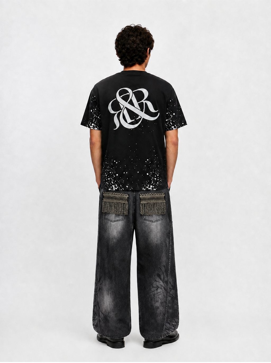 Cade Chain Pocket Wide Leg Jean