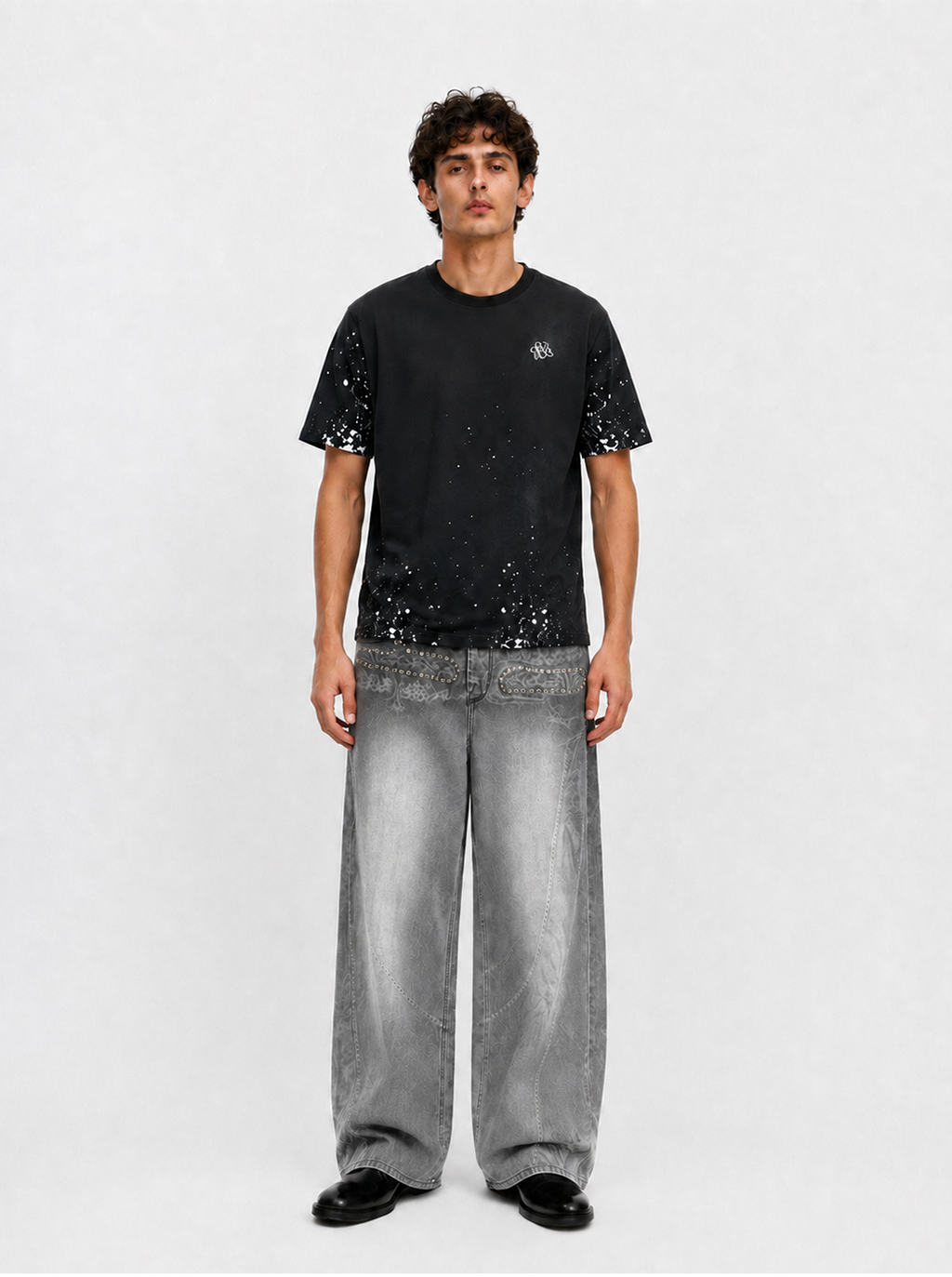 Cade Chain Pocket Wide Leg Jean