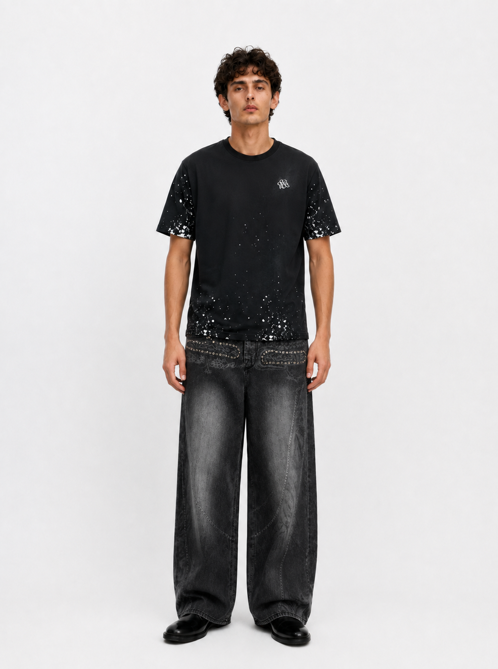 Cade Chain Pocket Wide Leg Jean