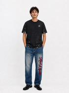 Cade Embroidered Wide Leg Jean