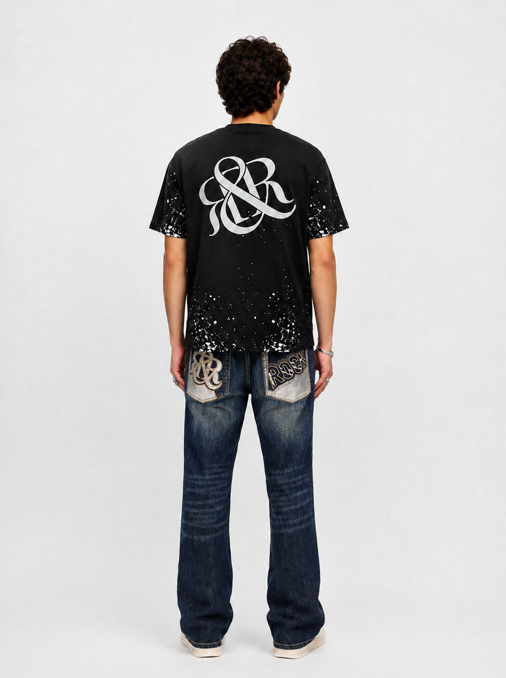 Neil Embroidered Straight Jean