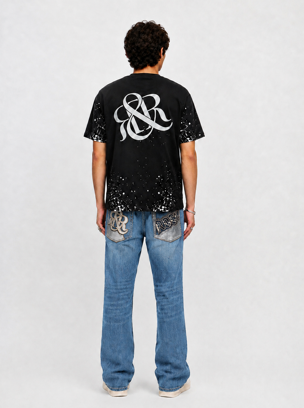 Neil Embroidered Straight Jean