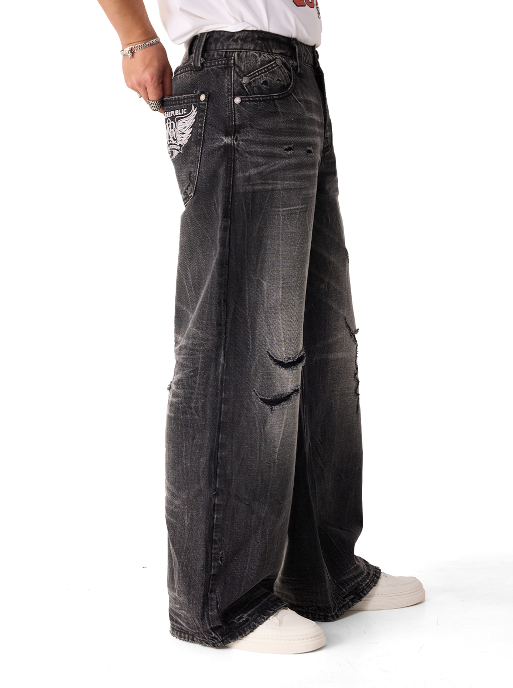 Neil Crest Pocket Straight Jean