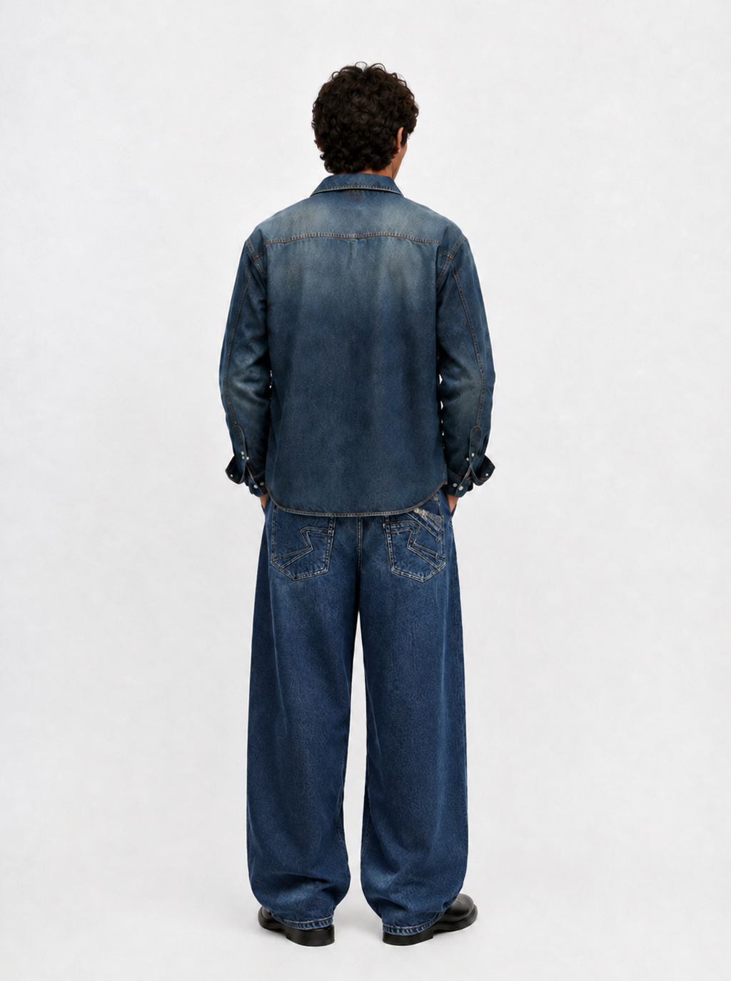 Cade Outline Pocket Wide Leg Jean