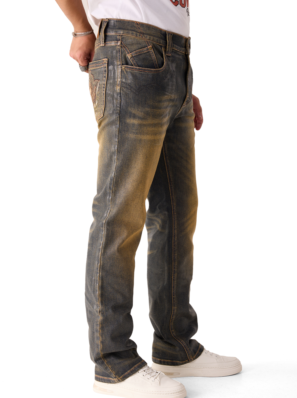 Neil Gold Wing Straight Jean