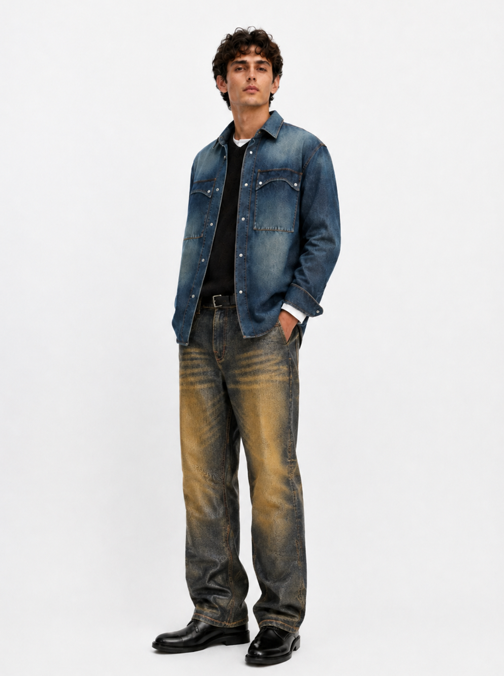 Neil Gold Wing Straight Jean