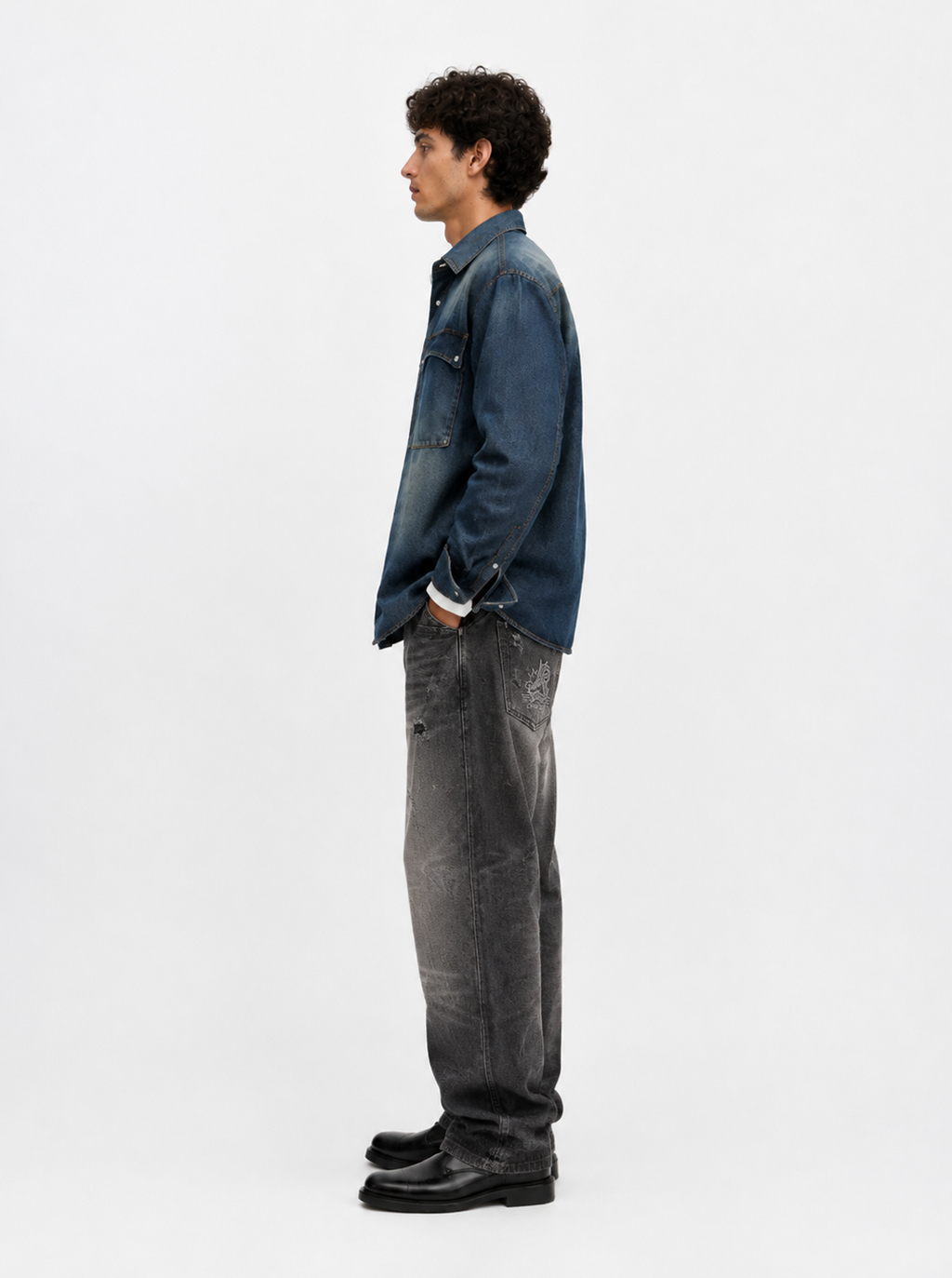 Neil Silver Crest Straight Jean