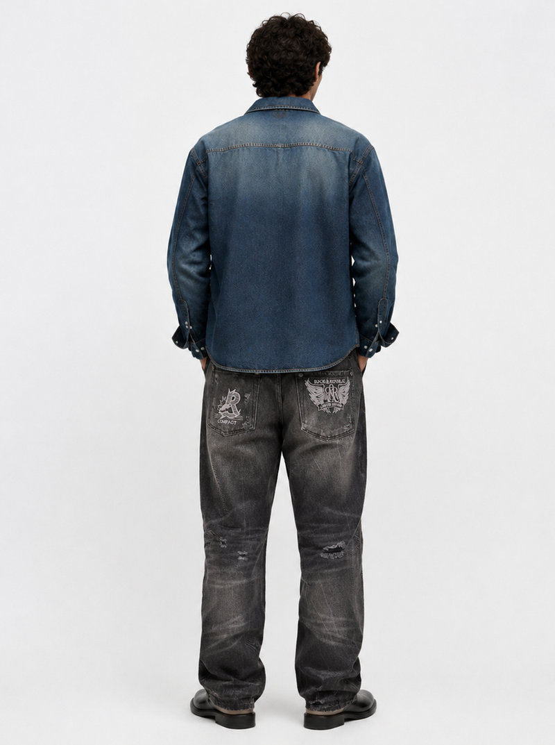 Neil Silver Crest Straight Jean