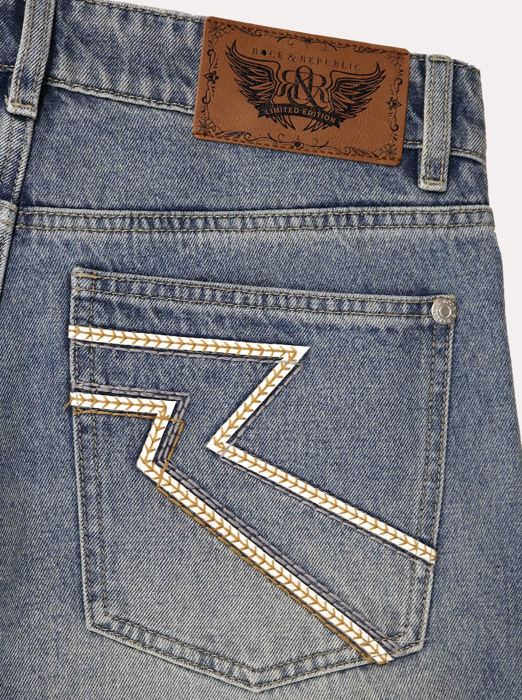 Neil Geometric Pocket Straight Jean