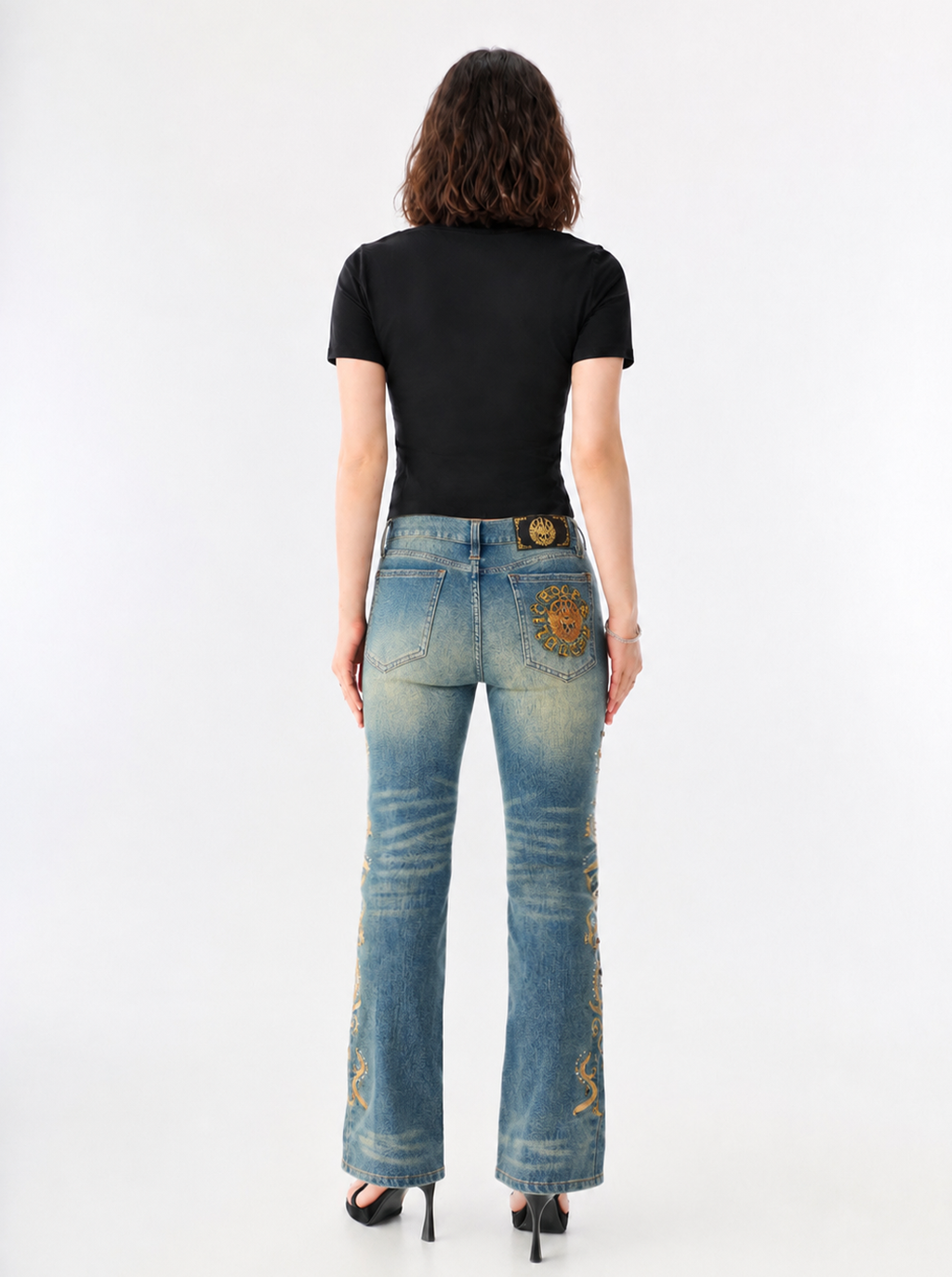 Fever Sunburst Embroidered Bootcut Jean