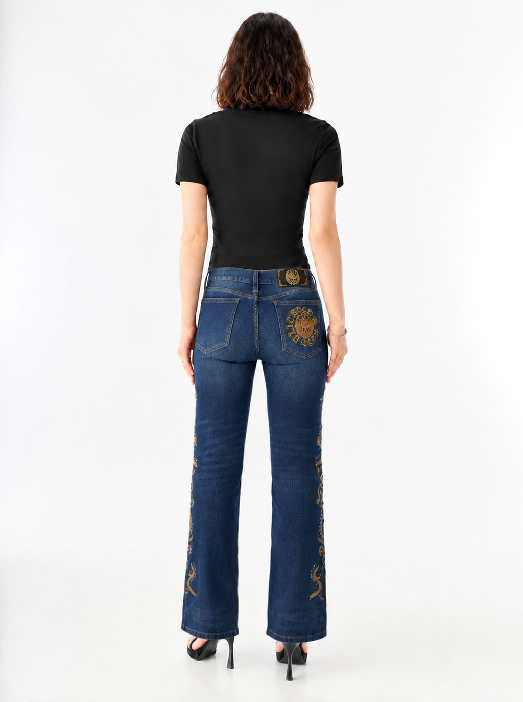 Fever Sunburst Embroidered Bootcut Jean