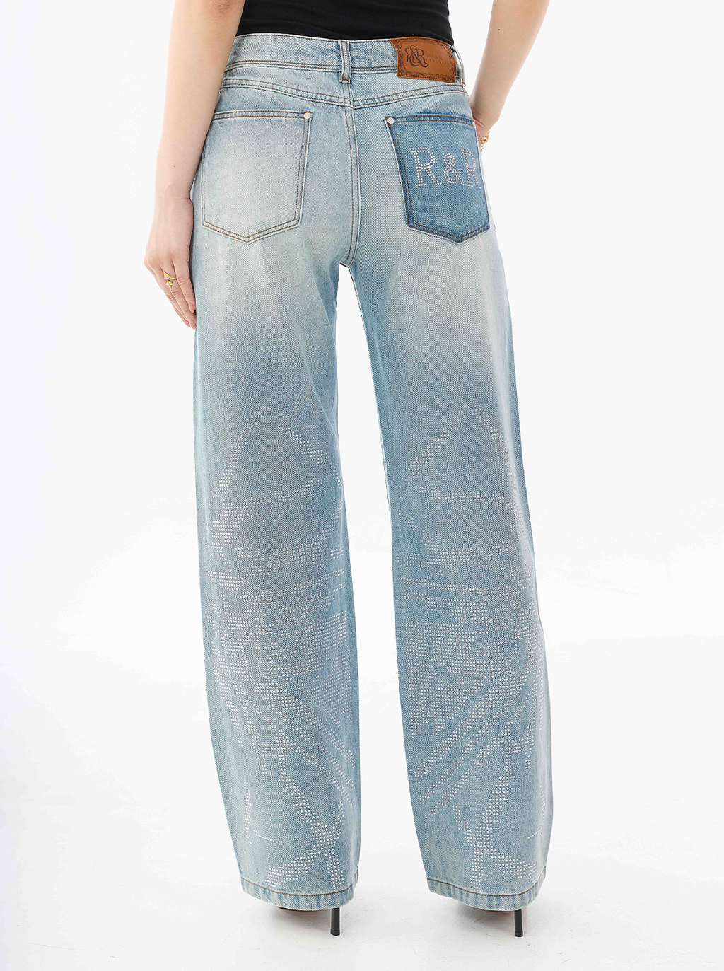 Kaia Logo Patch Straight Jean