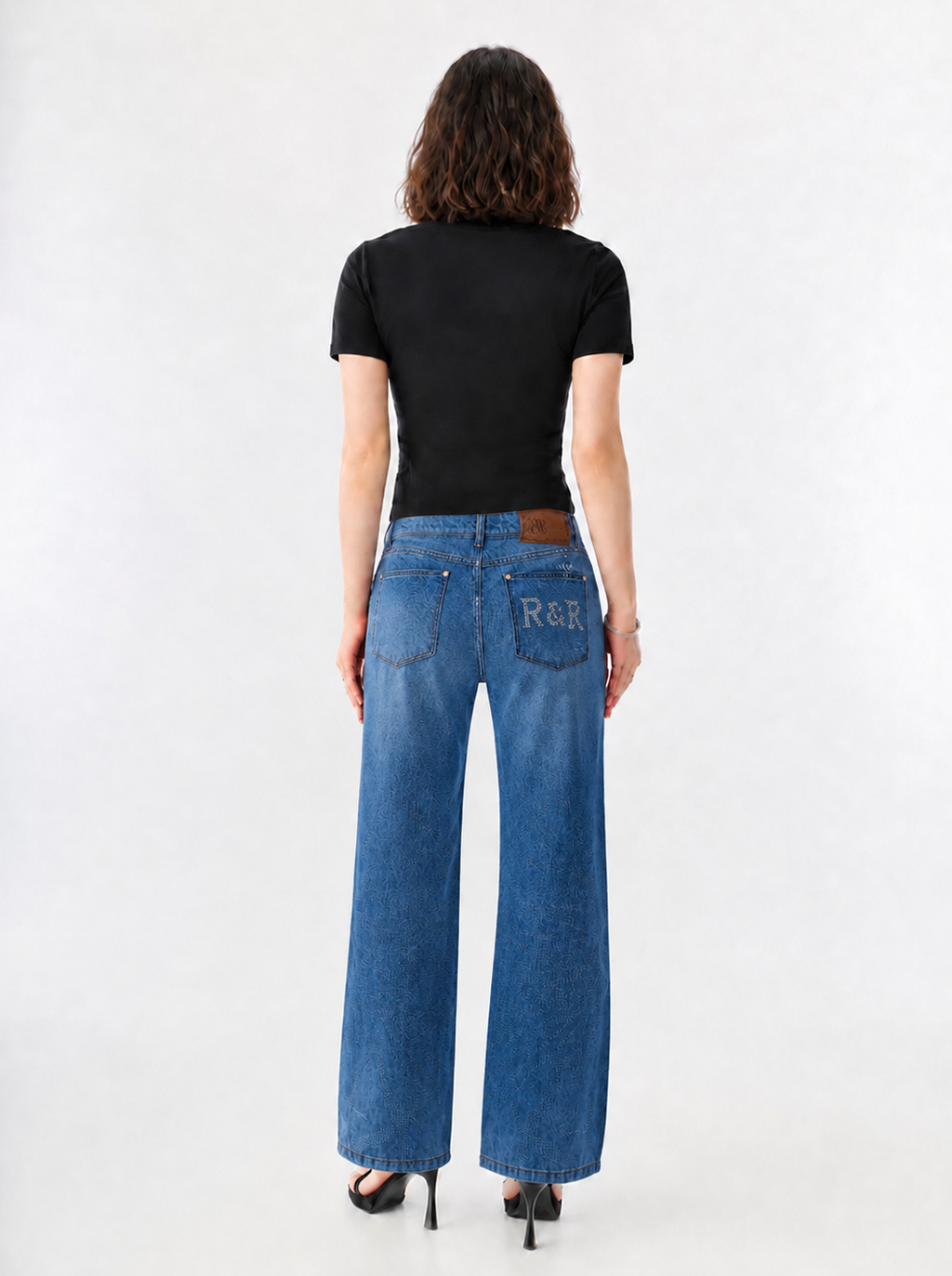 Kaia Logo Patch Straight Jean