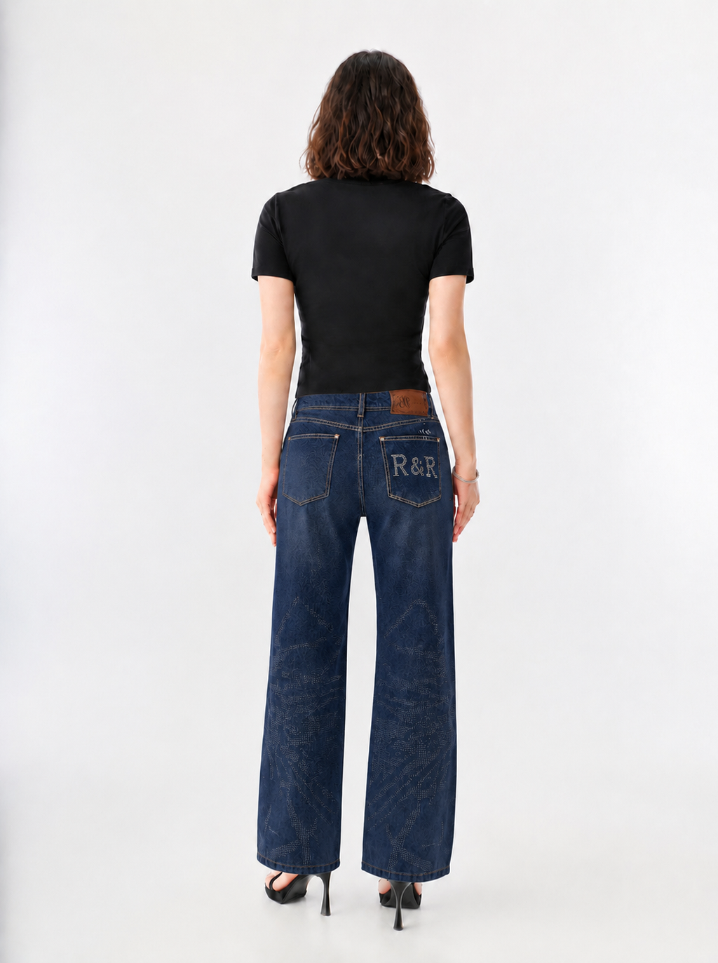 Kaia Logo Patch Straight Jean