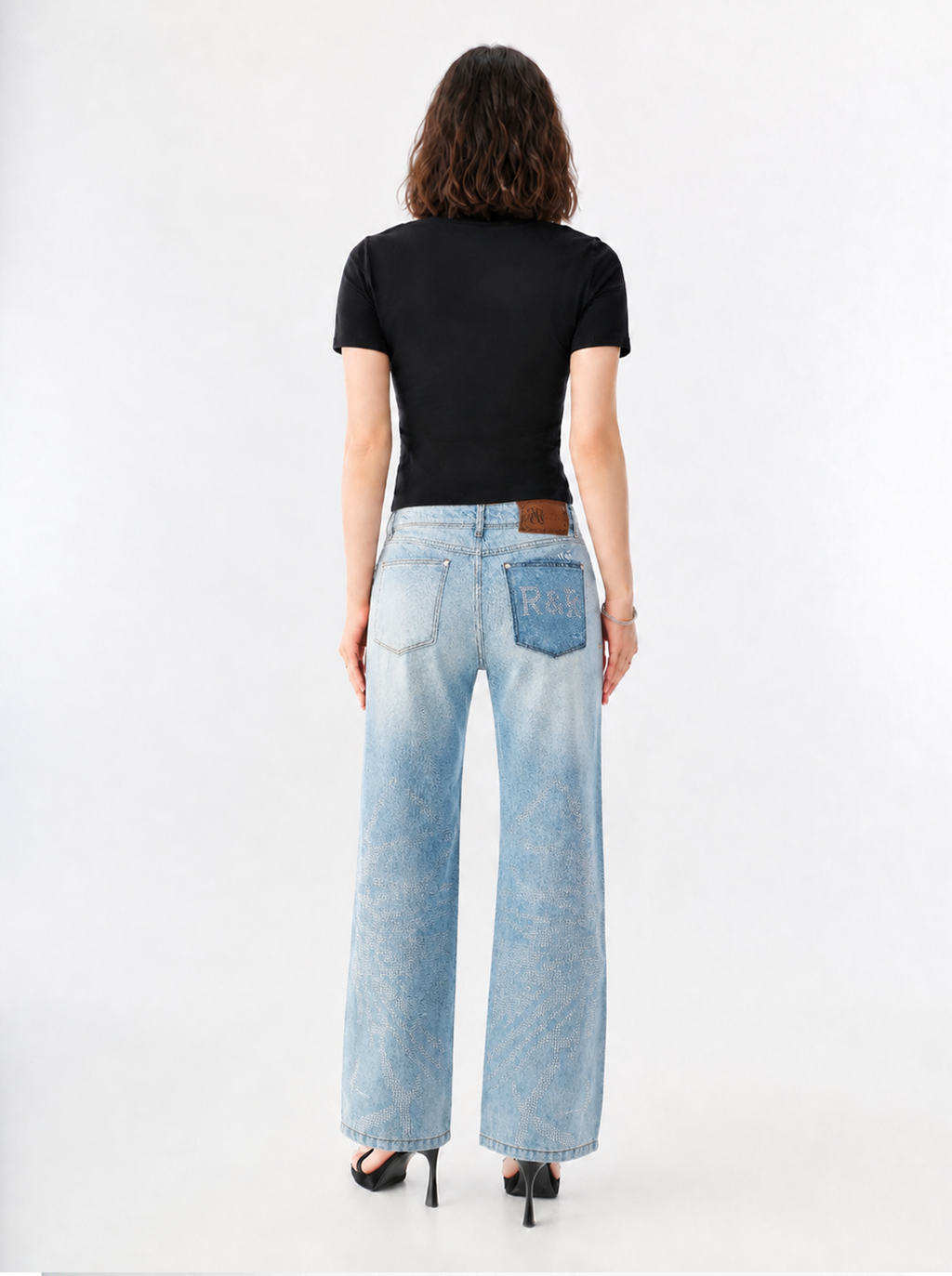 Kaia Logo Patch Straight Jean