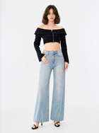 Kaia Logo Patch Straight Jean