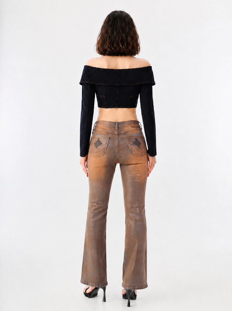 Fever Rust Wash Bootcut Jean