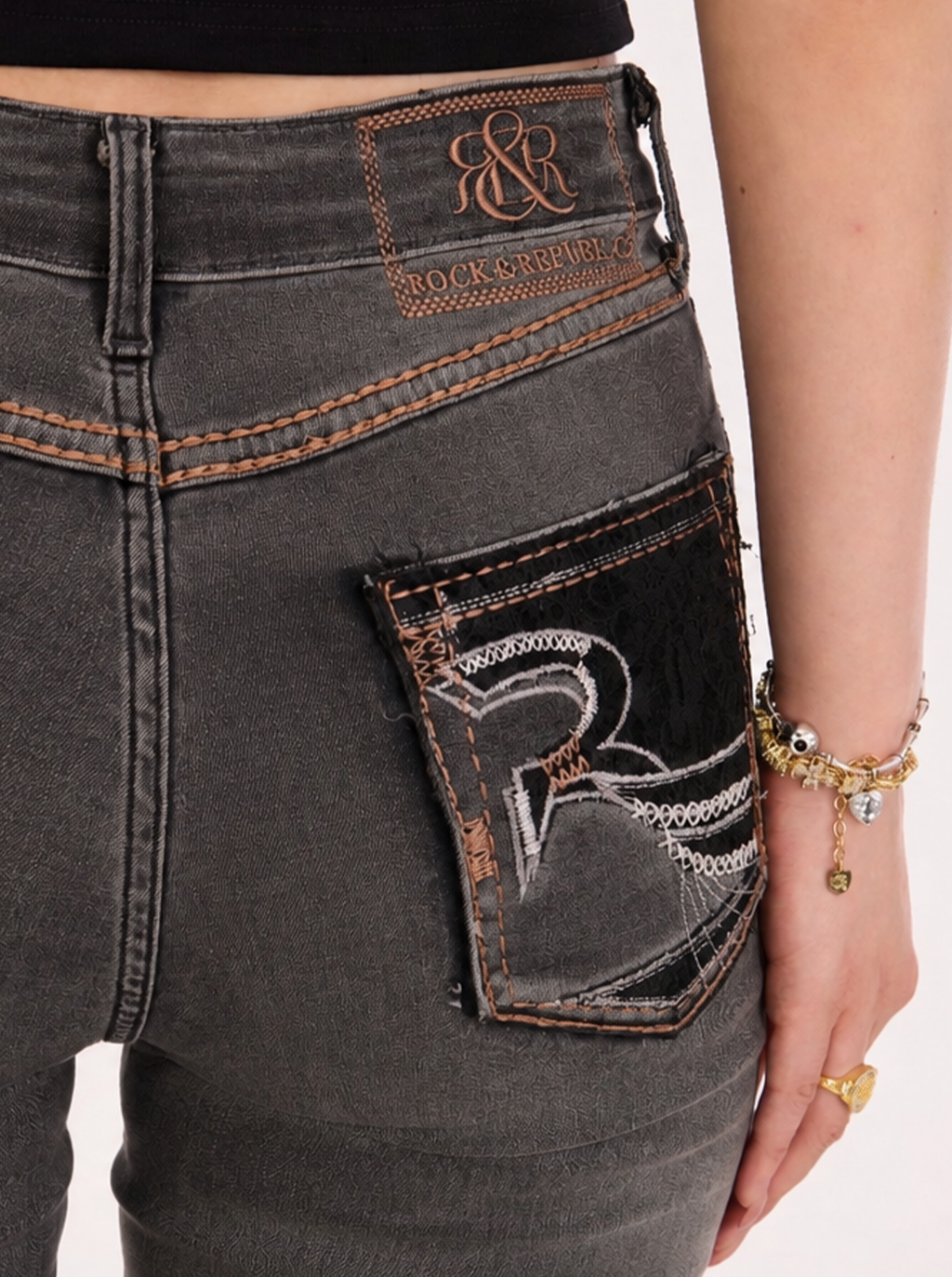 Kaia Flap Pocket Straight Jean