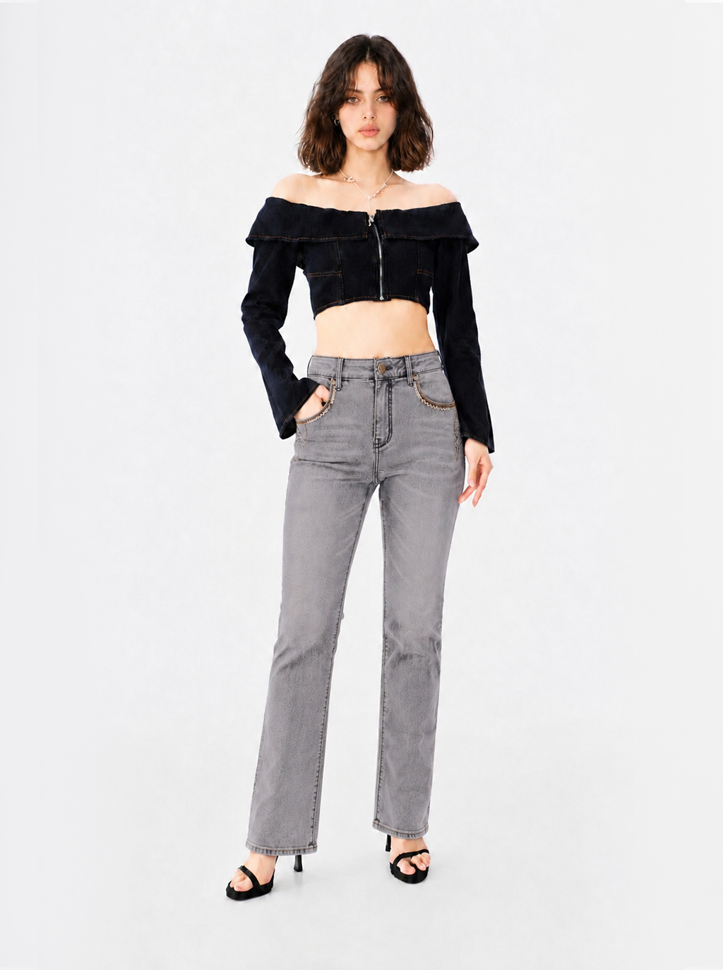 Kaia Flap Pocket Straight Jean