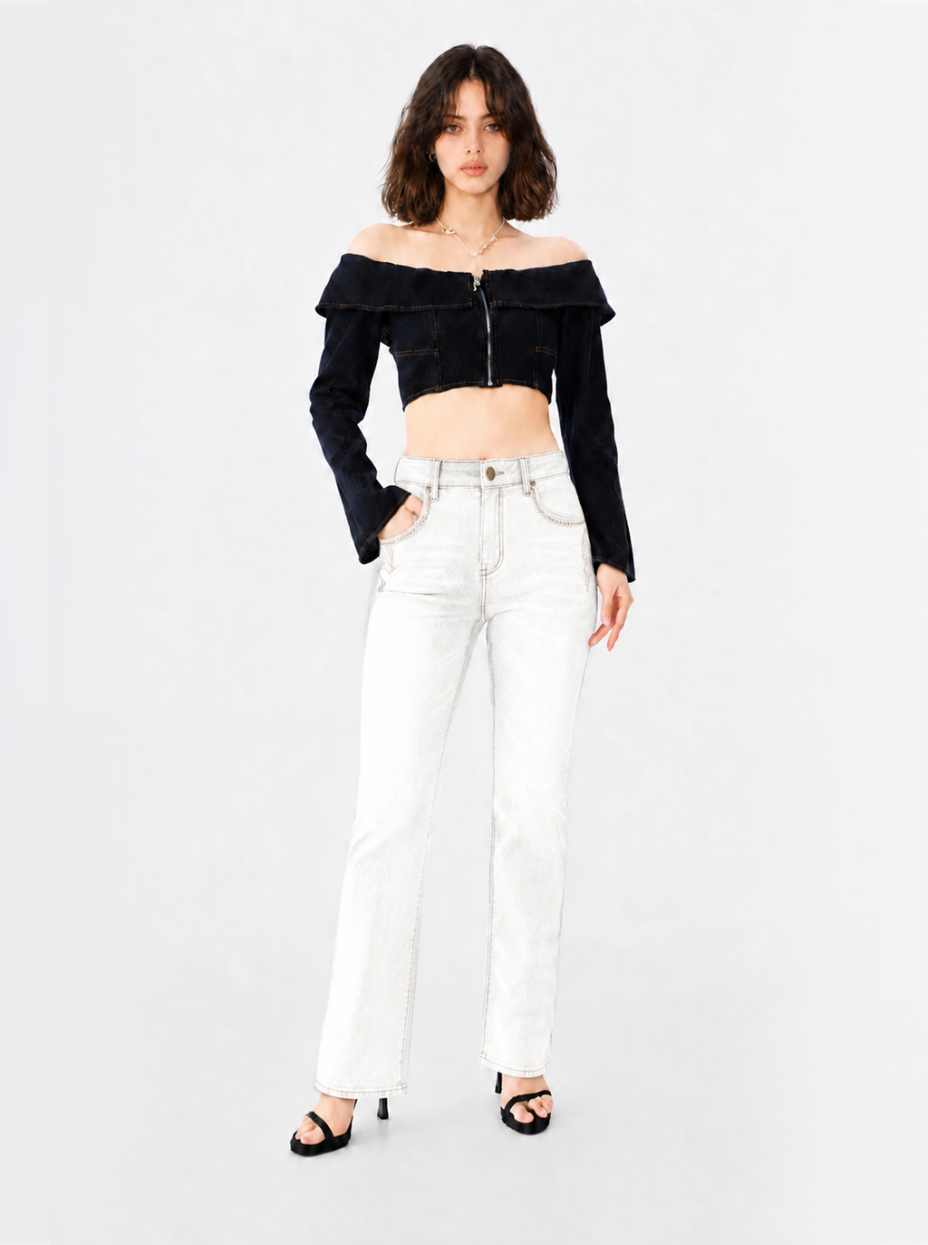 Kaia Flap Pocket Straight Jean