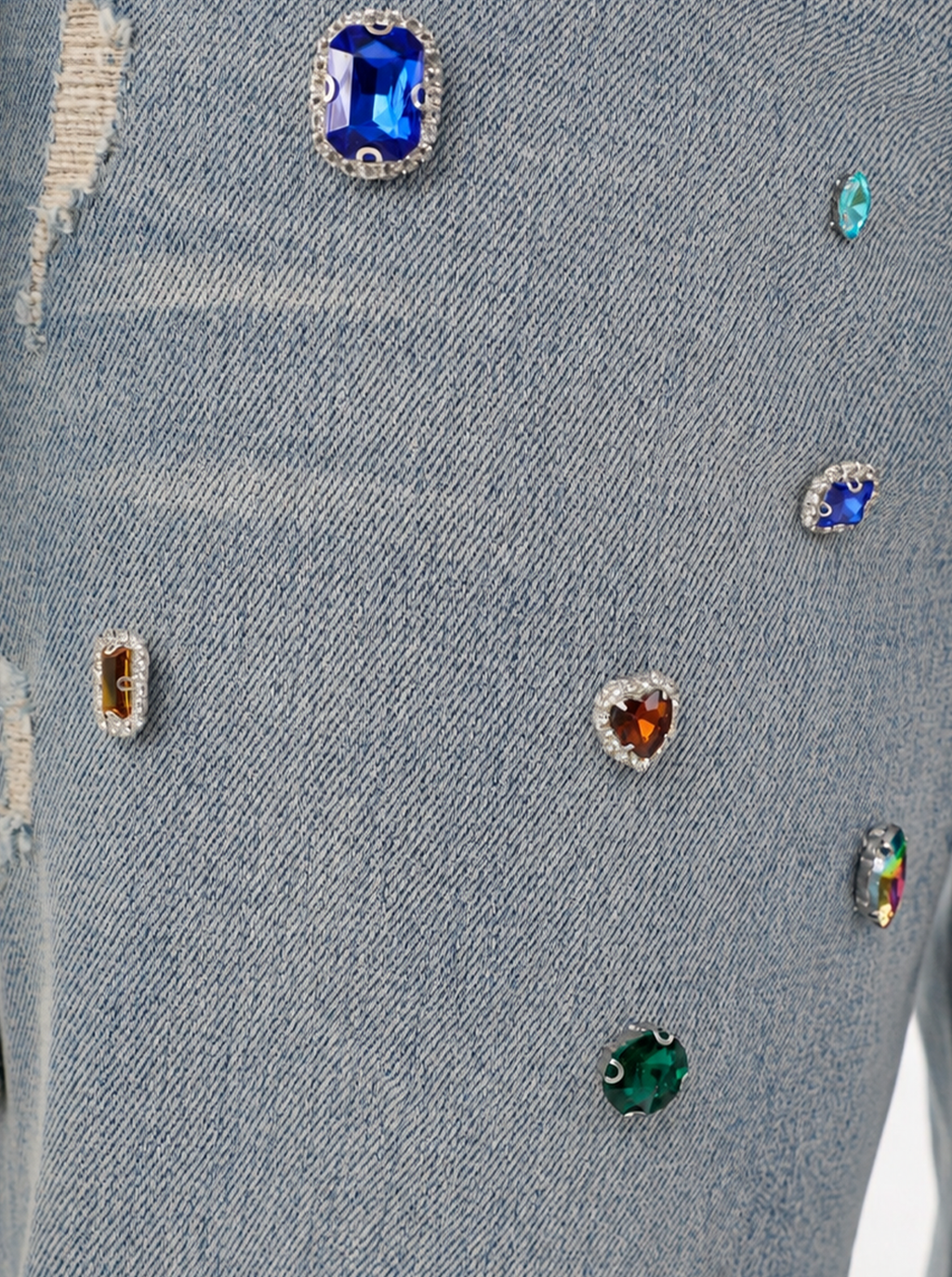 Kaia Multi-Color Crystal Straight Jean
