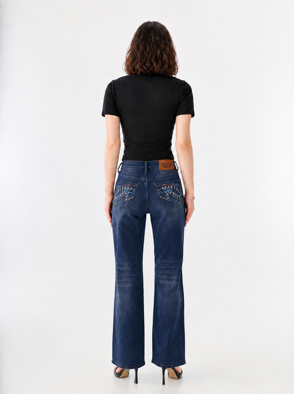 Kaia Multi-Color Crystal Straight Jean