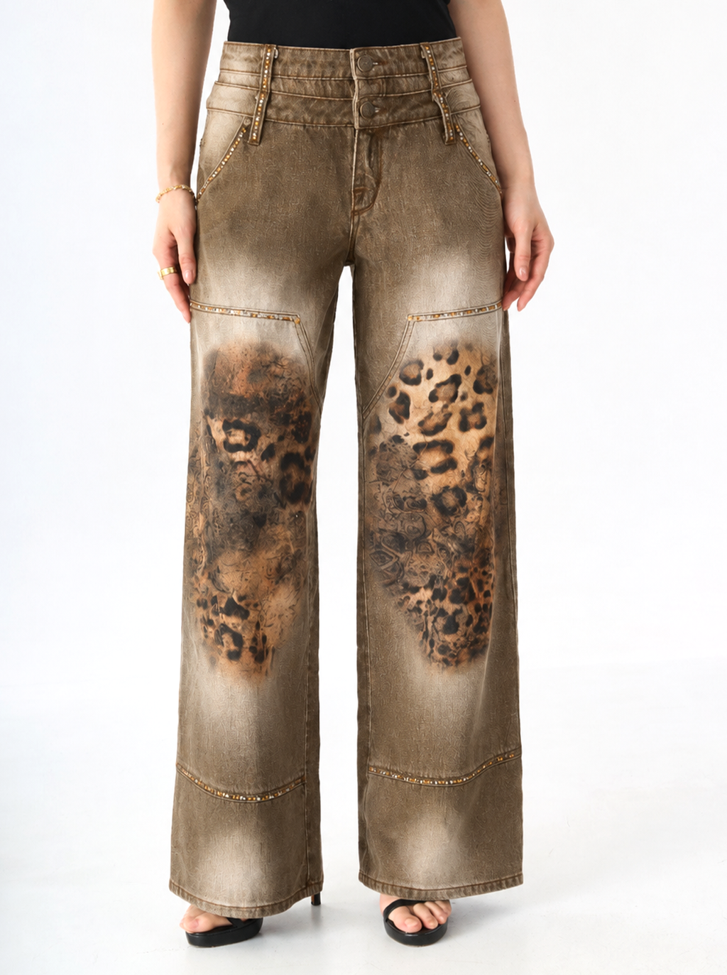 Kaia Floral Embroidered Straight Jean