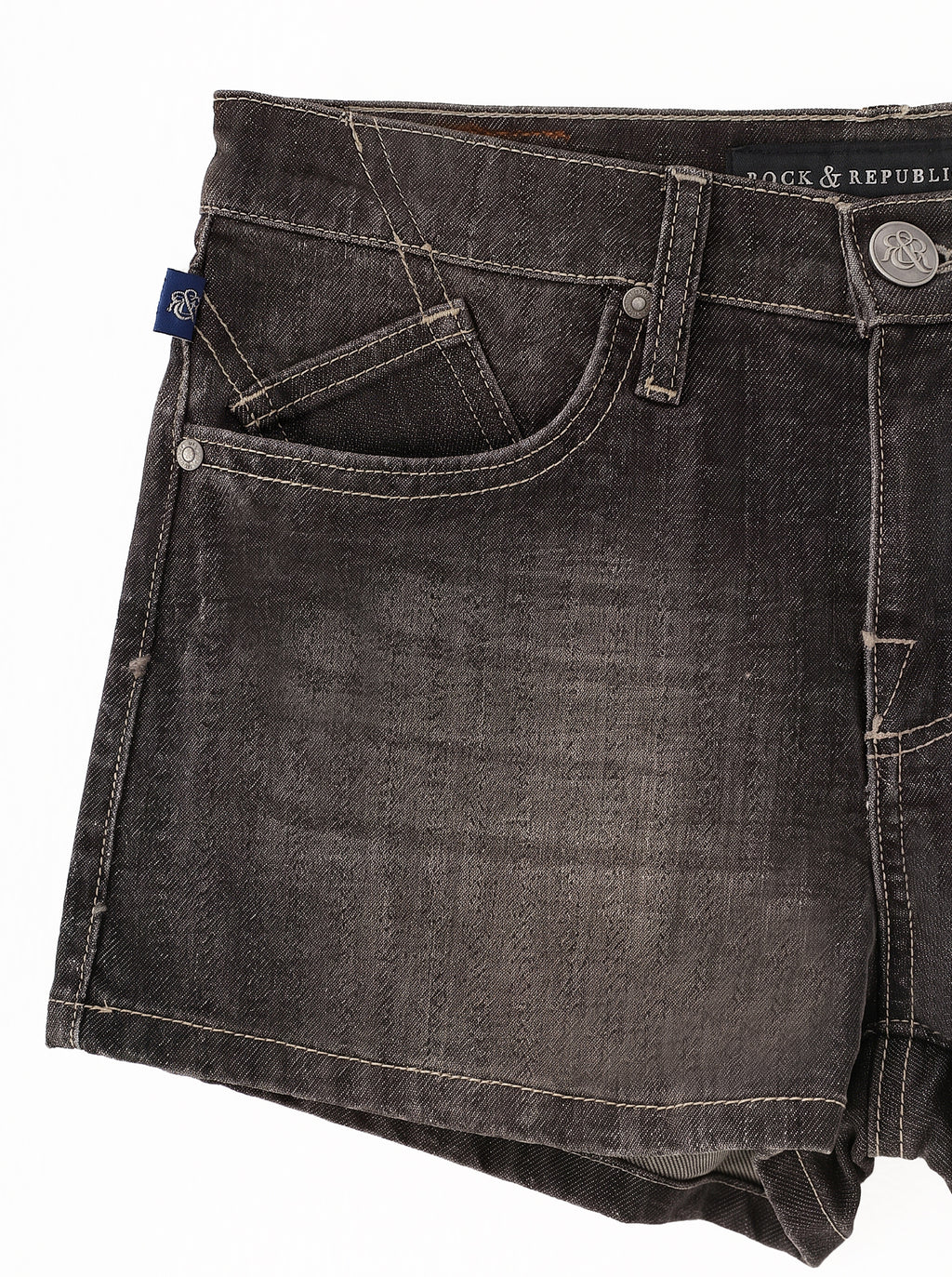 Stella Embroidered Denim Shorts