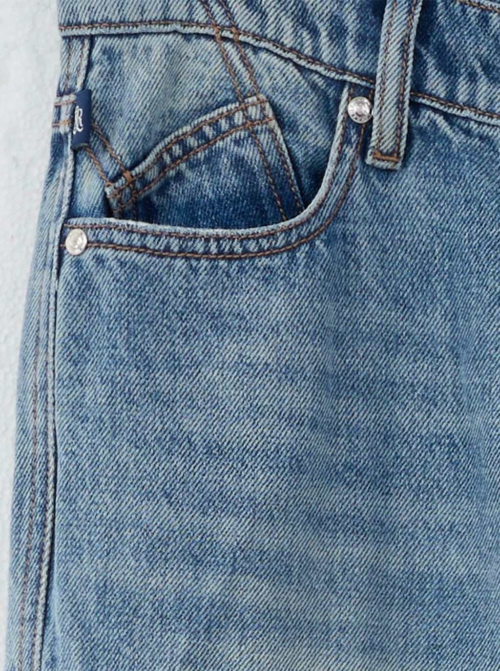 Kaia Graphic Patch Straight Jean