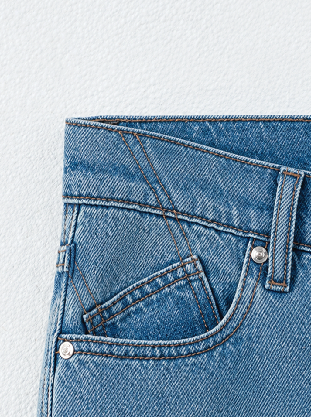 Kaia Graphic Patch Straight Jean